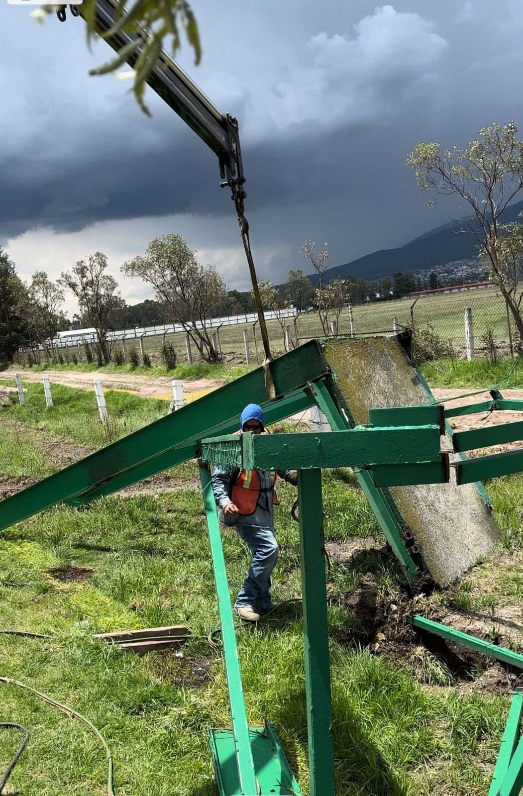Montaje de estructura en obra